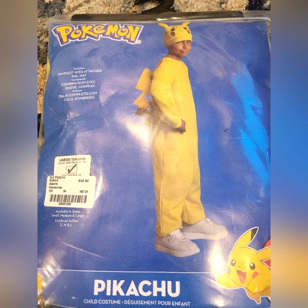 Pikachu kids Costume
